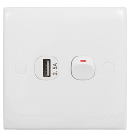 2.5A USB CHARGER SOCKET